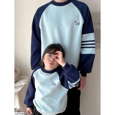 AD198 ÁO NỈ COUPLE CHO CẢ NHÀ