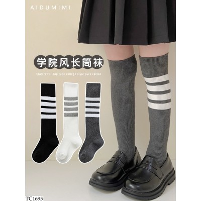 TC1695 SET 3 ĐÔI TẤT DÀI 4 VẠCH BG