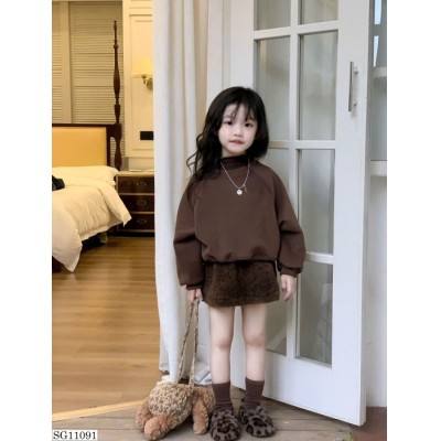SG11091 SET ÁO NỈ + CHÂN VÁY CHO BÉ