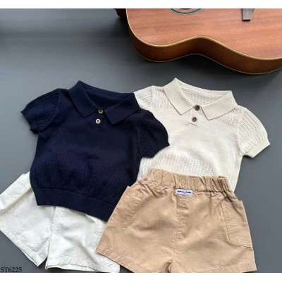 ST6225 ÁO PHỐI QUẦN SHORT CHO BT