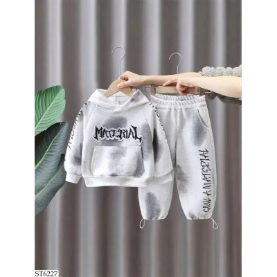 ST6227 BỘ NỈ HOODIE CHO BÉ TRAI