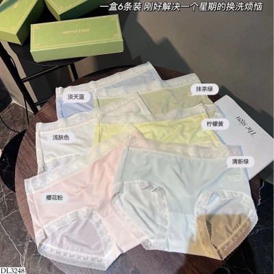 DL3248 HỘP 6 CHIP LỤA VIỀN REN NỮ 