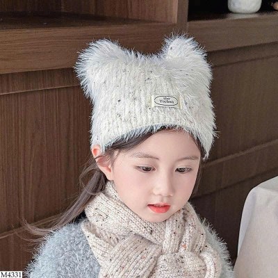 M4331 MŨ LEN LÔNG TAI MÈO CHO BÉ