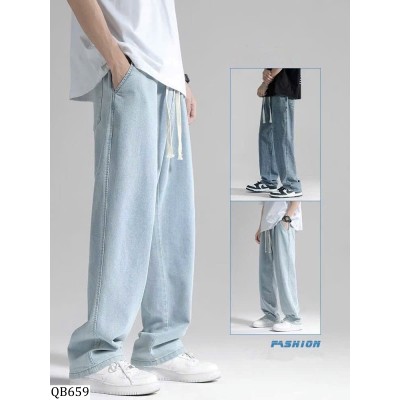 QB659  QUẦN JEANS ỐNG SUÔNG NAM