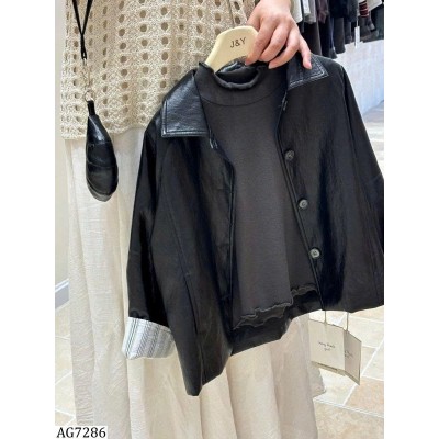 AG7286 ÁO KHOÁC DA KÈM ÁO GIỮ NHIỆT