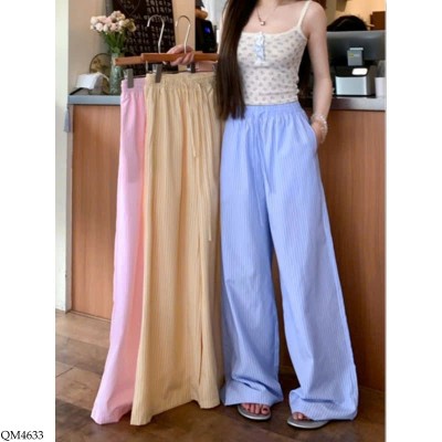 QM4633 QUẦN SUÔNG KẺ SỌC CHO NỮ