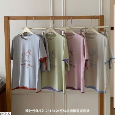 SM3453 BỘ NGỦ CỘC TAY HÌNH CHÚ CHÓ CHO NỮ