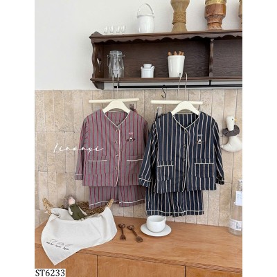 ST6233 SET PIJAMA KẺ SỌC CHO BÉ