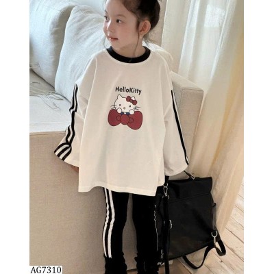 AG7310 ÁO PHÔNG DÀI TAY HELLO KITTY