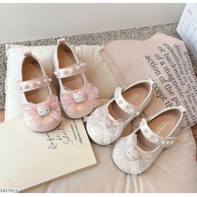 GG7912 GIÀY BÚP BÊ ĐÍNH NƠ QUAI NGỌC CHO BÉ