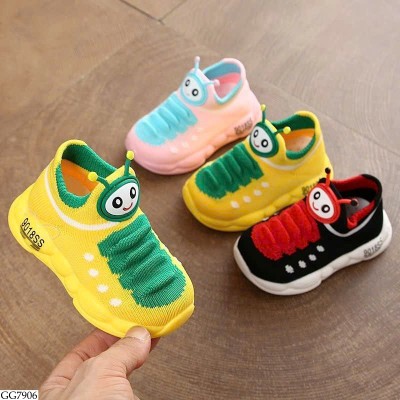 GG7906 GIÀY THỂ THAO KHÔNG DÂY HÌNH SÂU CHO BÉ