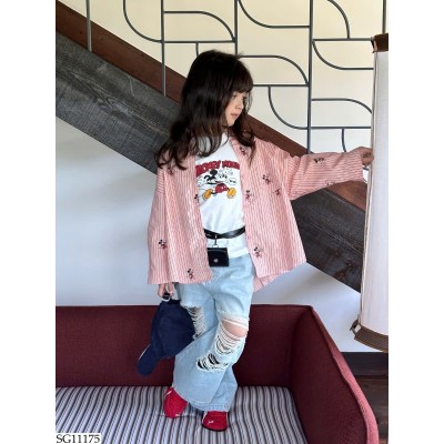 SG11175 SÉT SƠ MI HỒNG MICKEY 3 CHI TIẾT