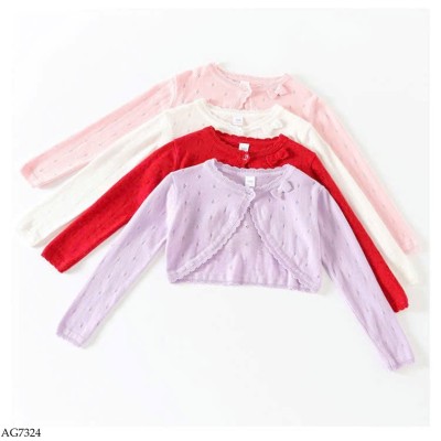 AG7324 ÁO CARDIGAN LỬNG CHO BÉ GÁI