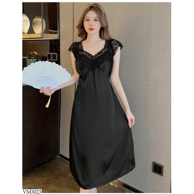VM3023 ĐẦM NGỦ DÁNG DÀI PHỐI REN