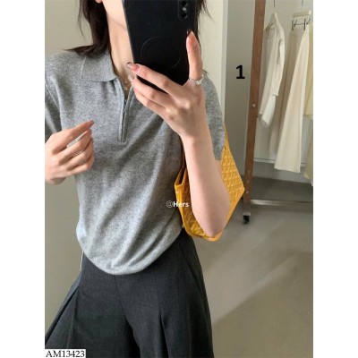 AM13423 ÁO POLO KÉO KHÓA CỔ NỮ