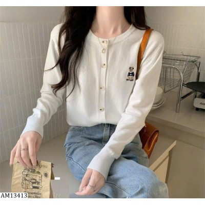 AM13413 ÁO CARDIGAN LEN GẤU