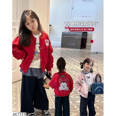 AG7319 ÁO KHOÁC BOMBER HELLO KITTY