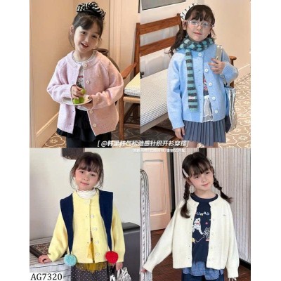 AG7320 ÁO LEN CARDIGAN BG