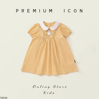 V8318 VÁY CÔNG CHÚA VỊT VÀNG CHO BÉ PREMIUM ICON