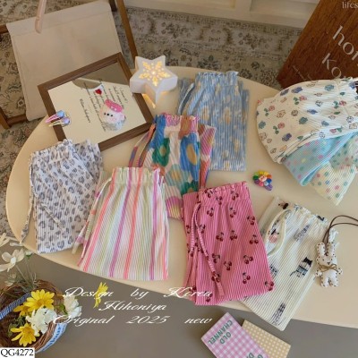 QG4272 QUẦN SUÔNG HỌA TIẾT CHO BÉ GÁI