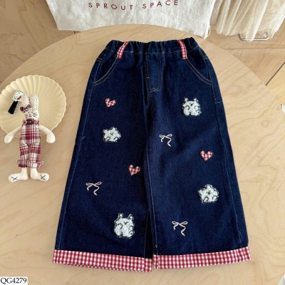 QG4279 QUẦN JEAN PHỐI KẺ NINGLI