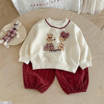 SG11186 SET ÁO NỈ QUẦN BOM NINGLI