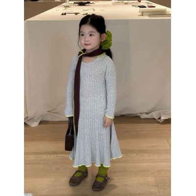 V8323 VÁY LEN DÀI TAY DÁNG DÀI