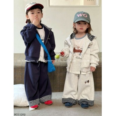 SG11202 SET NỈ MŨ THÊU HÌNH CÚN CHO BÉ