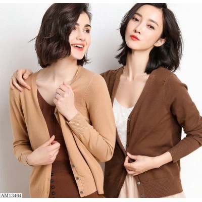 AM13464  ÁO CARDIGAN CỔ TIM NỮ