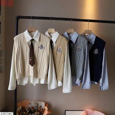 AM13467 SET SƠ MI GILE CÀ VẠT