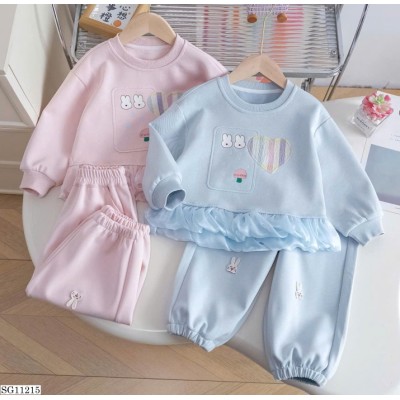 SG11215  SET NỈ VIỀN BÈO BÉ GÁI