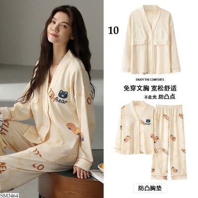 SM3464 BỘ NGỦ DÀI TAY HỌA TIẾT