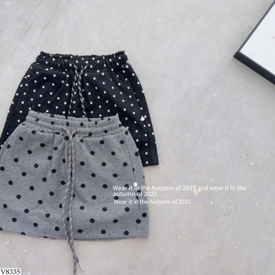 V8335 CHÂN VÁY NGẮN CHẤM BI CHO BÉ