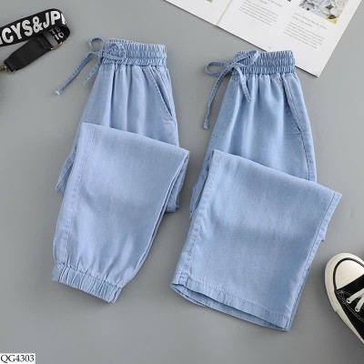 QG4303 QUẦN JEAN TENCEL CHO BÉ GÁI
