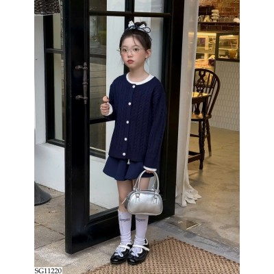 SG11220 SET ÁO CARDIGAN MIX CV NGẮN BG