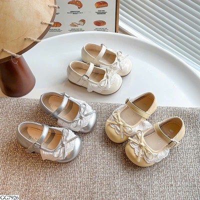 GG7926 GIÀY BÚP BÊ REN NƠ BG