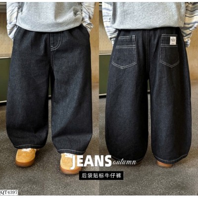 QT4397 QUẦN JEAN SUÔNG CẠP CHUN CHO BÉ AOAOKIDS