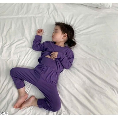 S2290 BỘ NGỦ DÀI TAY TRƠN MÀU CHO BÉ