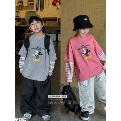 AT8479 ÁO DÀI TAY CHUỘT MICKEY AOAOKIDS BT