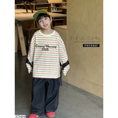 AT8484 ÁO KẺ CHỮ AOAOKIDS BT