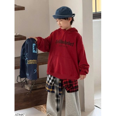 AT8487 ÁO HOODIE CHỮ CHO BÉ