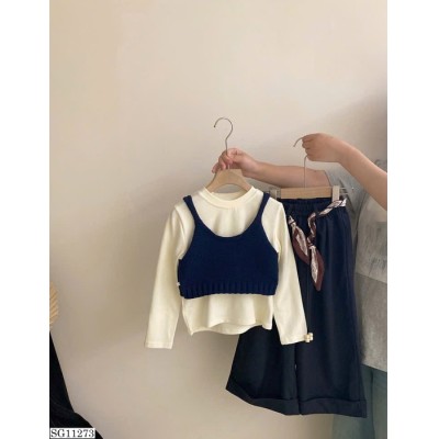 SG11273 SET ÁO THUN DÀI + QUẦN SUÔNG CHO BÉ