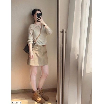 SM3476  SET ÁO LƯỚI MIX CHÂN VÁY