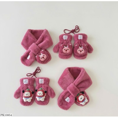 PK10854 SET KHĂN + GĂNG TAY CHO BÉ