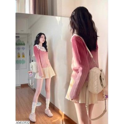 AM13532 ÁO LEN LOANG HỒNG CHO NỮ