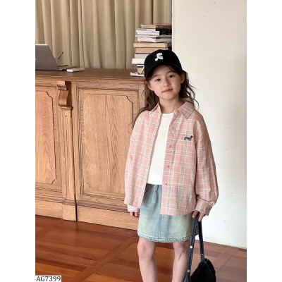 AG7399 ÁO SƠ MI BÉ GÁI AMBBKIDS