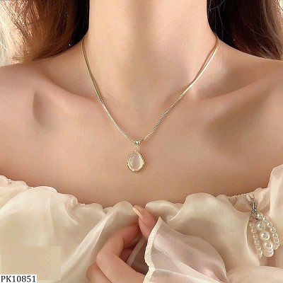 PK10851  DÂY CHUYỂN MẶT ĐÁ GIỌT NƯỚC HÃNG GOLIC