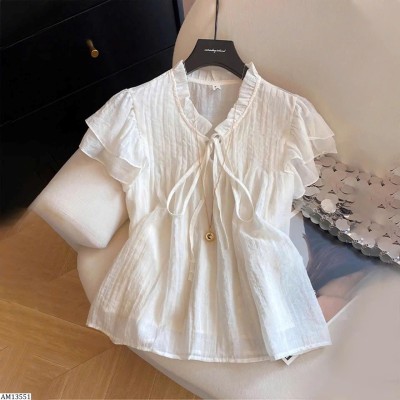 AM13551 ÁO SƠ MI VIỀN BÈO