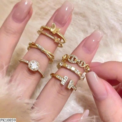 PK10859 SET 6 NHẪN BLING