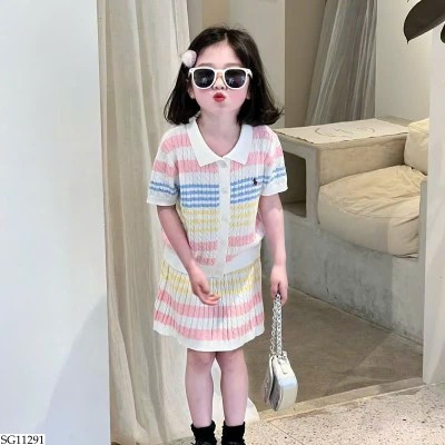 SG11291 BỘ BÉ GÁI PHỐI MÀU